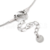 Non-Tarnish Vacuum Plating 304 Stainless Steel Snake Chain Necklaces NJEW-C045-06D-P-4
