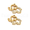 304 Stainless Steel Rhinestone Pendant STAS-U047-18G-1