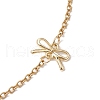 Bowknot Alloy Shell Pearl Beaded Necklaces EJEW-JN04819-5