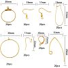 SUNNYCLUE DIY Brass Earring Findings DIY-SC0009-44G-2