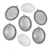 DIY Blank Tibetan Style Alloy Pendants Making Kit DIY-FS0005-80B-2