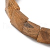 Natural Picture Jasper Beads Stretch Bracelets for Women Men BJEW-C097-06-02-3