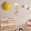 Cloud Wooden Hairpin Hair Clip Hanging Holder Storage Organizer WH-WG78846-01-5