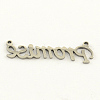 Fashionable Stainless Steel Word Charms STAS-R059-40-2