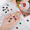 SUNNYCLUE 20Pcs 10 Style Natural & Synthetic Mixed Gemstone Cabochons Kit G-SC0002-32-3