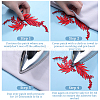 Gorgecraft 4Pcs 2 Style Leaf Computerized Embroidery Cloth Iron on/Sew on Patches DIY-GF0008-58C-6