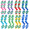 Gorgecraft 16Pcs 8 Colors Peony & Leaf Cloth Embroidery Sew on Appliques PATC-GF0001-21-1