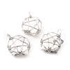 Natural Howlite Pendants G-D458-07P-01-RS-1