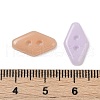2-Hole Glass Buttons PORC-R010-08-3