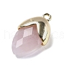 Natural Rose Quartz Pendants G-U019-03A-06-2