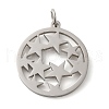 304 Stainless Steel Pendants STAS-C086-05L-P-1