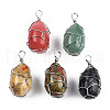 Natural & Synthetic Mixed Gemstone Pendants G-N326-151P-2