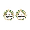 Alloy Enamel Pendants ENAM-C005-20G-2