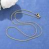 Brass Serpentine Chains Necklace for Women NJEW-P265-14G-4