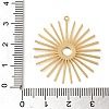 Brass Pendant KK-O100-18G-01-3