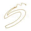 2MM Brass Link Chain Necklaces NJEW-L356-01G-4