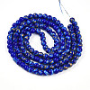 Baking Painted Glass Beads Strands DGLA-N010-6mm-05-2