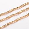 Ion Plating(IP) 304 Stainless Steel Singapore Chains CHS-K004-14G-0.3mm-1