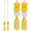 Polyester Tassel Pendant Decoration HJEW-WH20003-04A-03-1