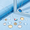 Unicraftale DIY Flat Round Pendant Making Kit DIY-UN0004-84-2