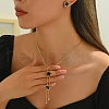 Stainless Steel Shell Heart Flower Fan Tassel Jewelry Set for Women XK7928-1-4