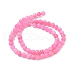 Natural Mashan Jade Round Beads Strands G-D263-6mm-XS34-4