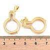 Rack Plating Brass Locket Pendants KK-F874-01G-17-3
