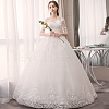 Flower Multi-Layer Polyester & Sequin Embroidery Appliques PATC-WH0010-35-5