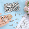 SOFPLATE 100Pcs Tibetan Style Alloy Heart Glue-on Flat Pad Pendant Bails FIND-SP0001-85-3
