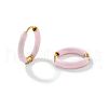 Elegant Brass Enamel Hoop Earrings WO3683-3-1