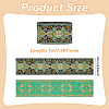 7M Ethnic Style Embroidery Flower Polyester Ribbon OCOR-WH0078-236-2
