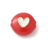 Brass Enamel Beads KK-P294-52G-01-1