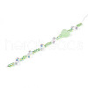 Electroplate Glass and Acrylic Rhinestone Beads Strands MAK-T011-07D-1