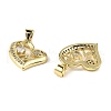 Brass Micro Pave Cubic Zirconia Pendants KK-M324-02A-G-2