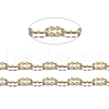 3.28 Feet Real 18K Gold Plated Brass Dapped Chains X-CHC-R126-09G-1