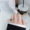 Tibetan Style Sterling Silver Cuff Rings for Women FS-WG2912B-01-4