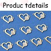10Pcs Alloy Crystal Rhinestone Links/Connectors ALRI-FS0001-03G-3