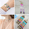 200Pcs 10 Styles 2-Hole Mixed Styles Glass Seed Beads SEED-TA0001-30-7