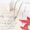 304 Stainless Steel Moon & Arabic Pendants Box Chain Necklaces for Women Men NJEW-R013-02P-1