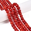 Dyed Natural White Jade Beads Strands G-T138-S15-1