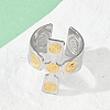 304 Stainless Steel Cuff Rings RJEW-S630-01GP-A-1