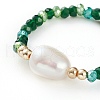 Glass Beads Stretch Rings RJEW-JR00314-3