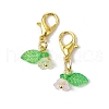 24Pcs 12 Colors Acrylic Flower Pendant Decorations HJEW-JM03088-4