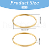 Unicraftale 2Pcs 304 Stainless Steel Plain Bangles BJEW-UN0001-49-3