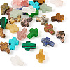 30Pcs 15 Styles Natural & Synthetic Mixed Gemstone Beads G-TA0002-13-11