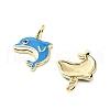 Brass Enamel Pendants KK-L237-027G-03-2
