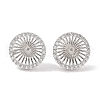 925 Sterling Silver Micro Pave Cubic Zirconia Earring Settings Findings STER-B003-24P-2