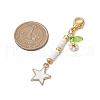 Alloy Enamel Pendant Decorations HJEW-MZ00087-3