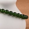Natural TaiWan Jade Bead Stretch Bracelets X-BJEW-K212-A-019-2