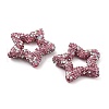 Star Shape Polymer Clay Rhinestone Beads CLAY-NH0001-06P-2